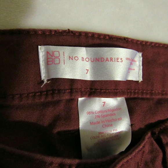2/$10 Maroon skinny jeans size 7 - Picture 4 of 4